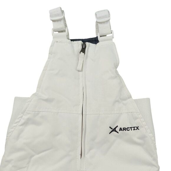 Arctix A6 Snow Bibs Baby 18 Months White Front Zip Insulated Winter Outdoor - Picture 2 of 12